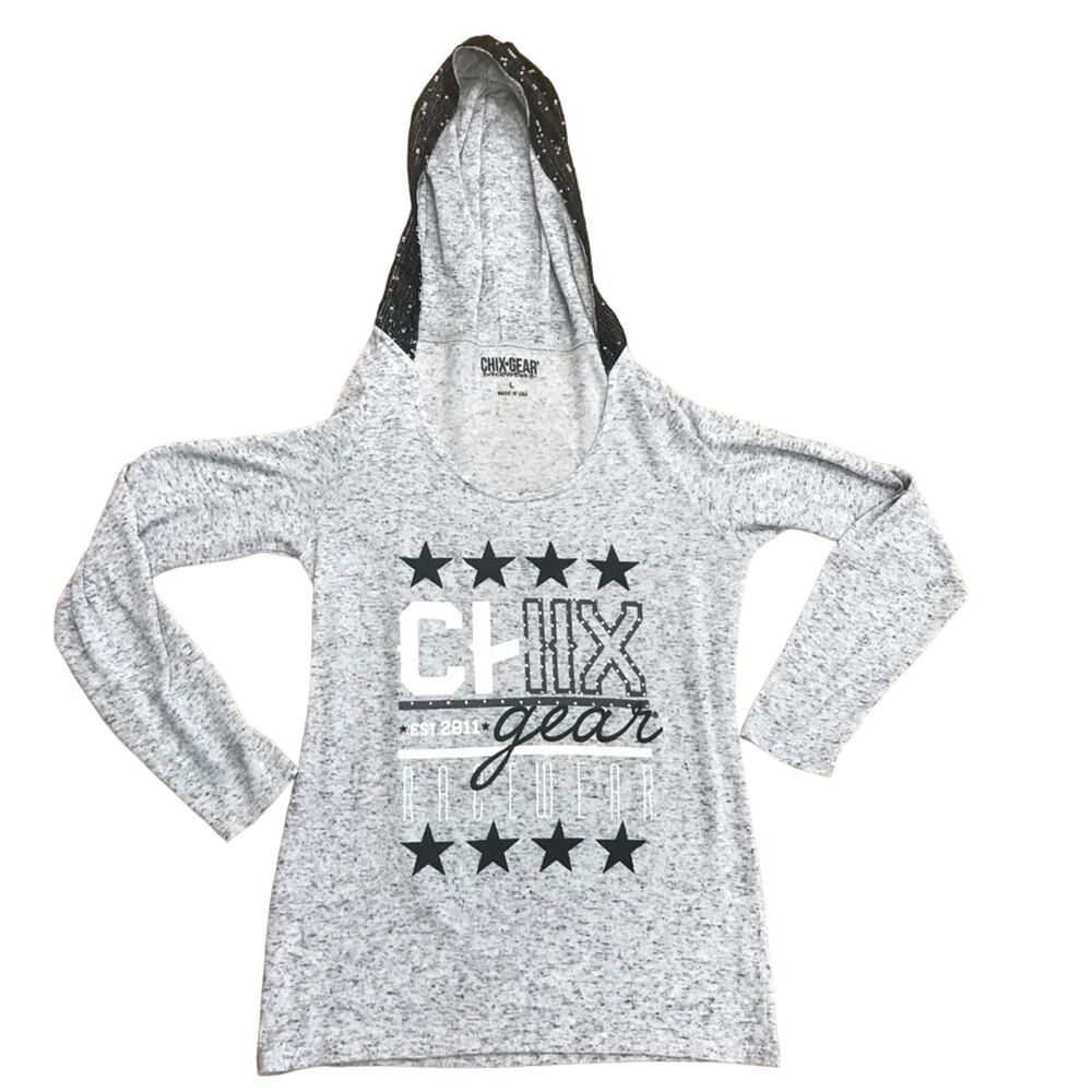 Chix Gear Long Sleeved Hoodie Size L